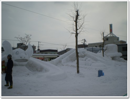 市民雪像１