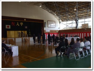 三笠高校の入学式