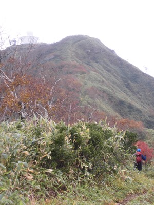 乙部岳手前