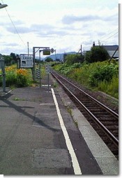 清水沢駅ホーム