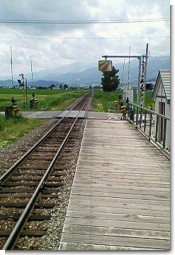 鹿討駅学田方面